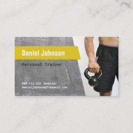 Betong Fitness Personlig Tränare Foto Visitkort