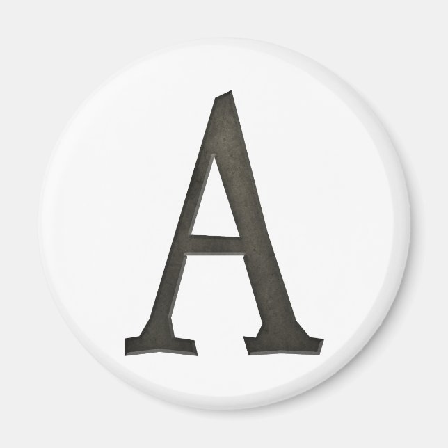 Betong, Monogram Brev A Magnet (Framsidan)