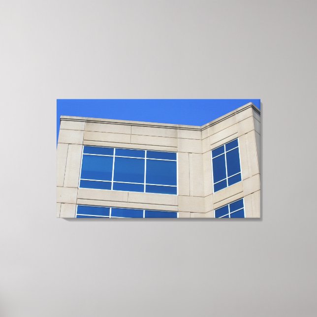 Betong och glas canvastryck (Framsida)