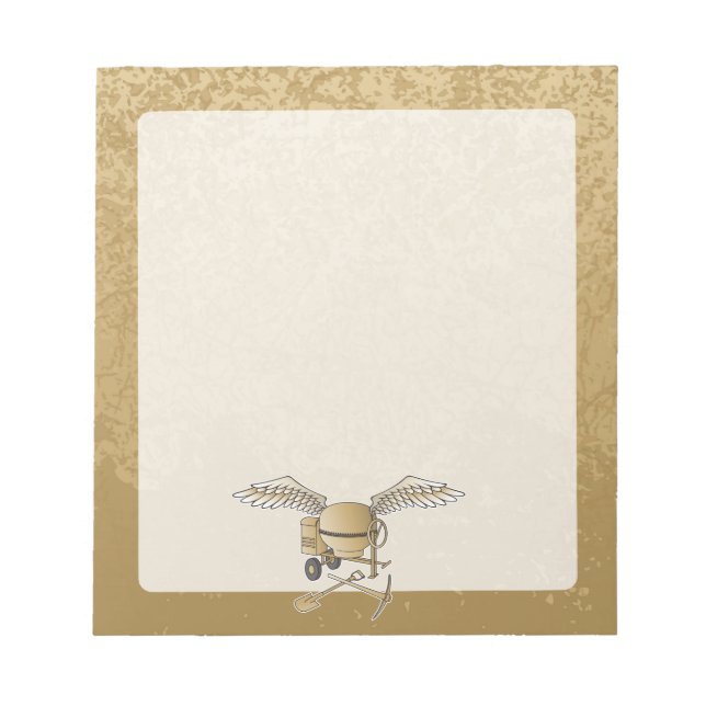 Betongblandare beige anteckningsblock (Framsida)