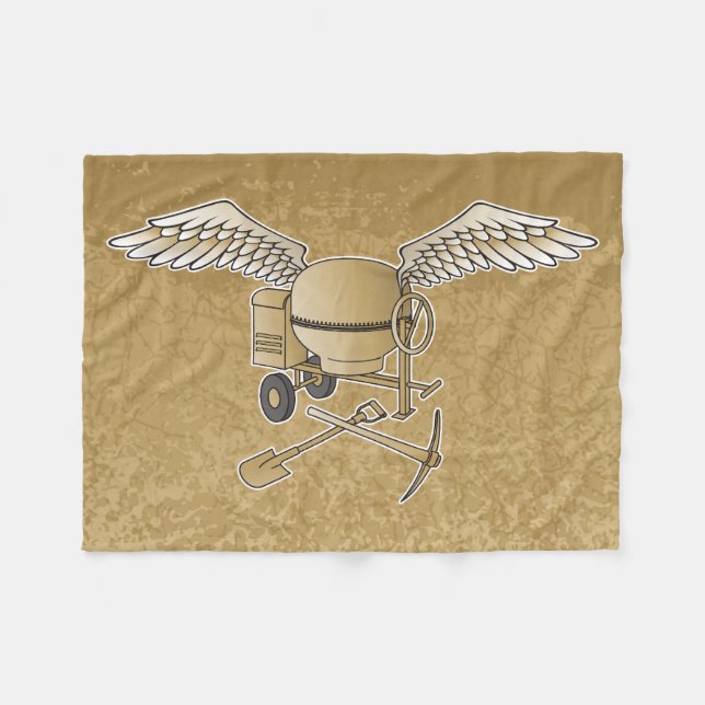 Betongblandare beige fleecefilt (Framsidan (Horisontell))