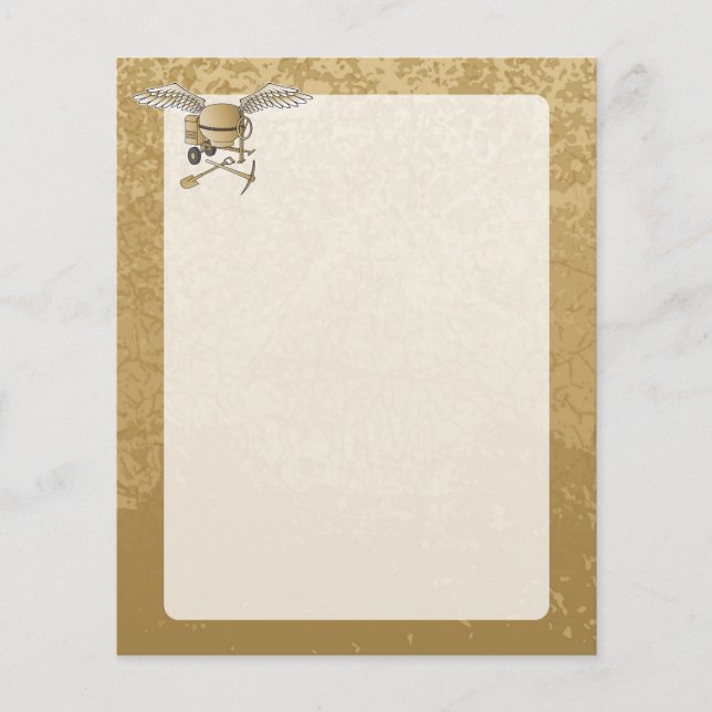 Betongblandare beige flygblad (Framsidan)