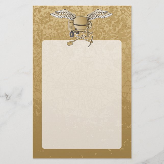 Betongblandare beige flygblad (Framsidan)