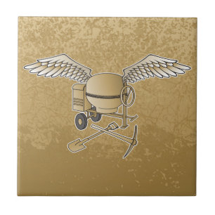 Betongblandare beige kakelplatta