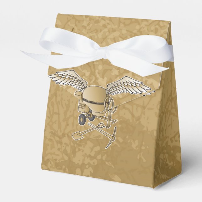 Betongblandare beige presentaskar (Framsidan Sidan)