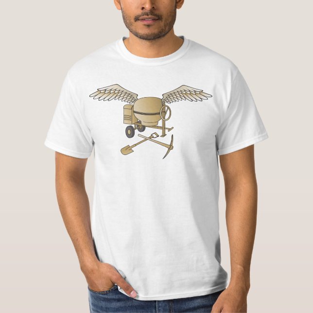 Betongblandare beige t shirt (Framsida)