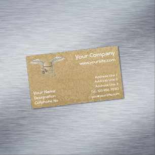 Betongblandare beige visitkortmagnet