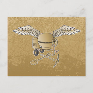 Betongblandare beige vykort