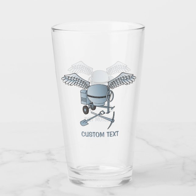 Betongblandare Blue-Grått Glaskopp (Framsida)