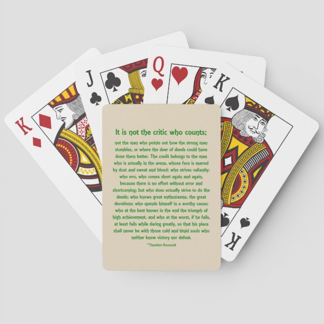 Betongkort Casinokort (Baksidan)