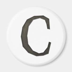 Betongmonogram Brev C Magnet