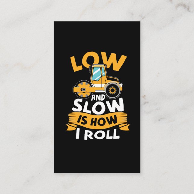 Betongmurare för asfaltsparare visitkort (Framsida)