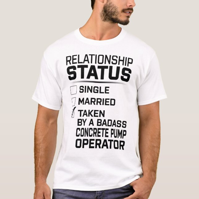 Betongpumpsoperatör T Shirt (Framsida)