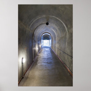Betongtunnel i en nazistisk bunker poster