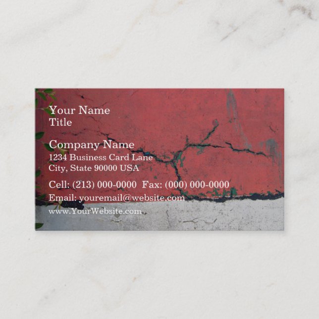 Betongvägg som målas, i att växla pubar visitkort (Framsida)