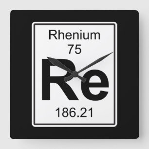 Beträffande - Rhenium Fyrkantig Klocka