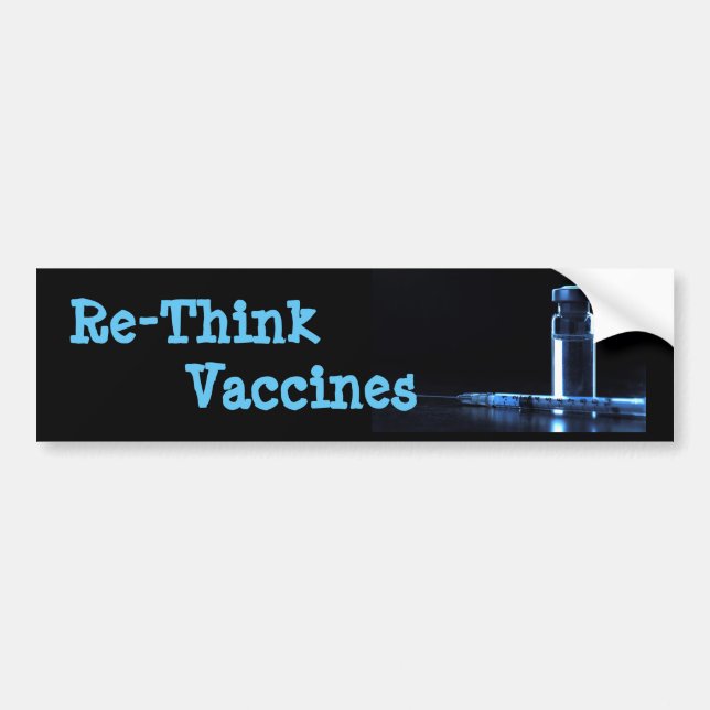 Beträffande-tänka vaccin bildekal (Framsidan)