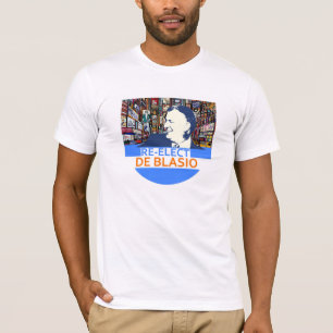 Beträffande-Utvald Fakturera de Blasio T Shirt