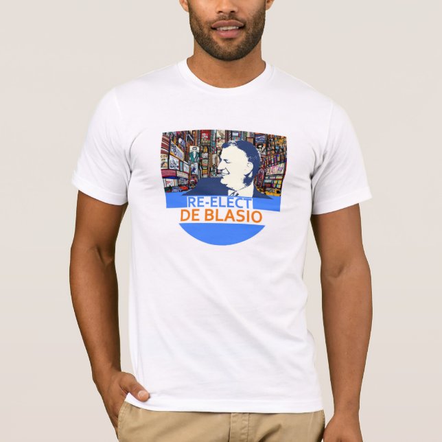 Beträffande-Utvald Fakturera de Blasio T Shirt (Framsida)