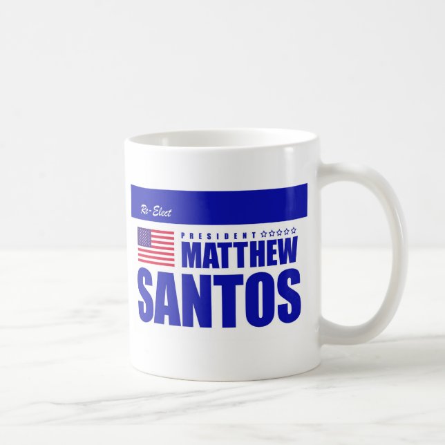 Beträffande-utvald Matt Santos mugg (Höger)