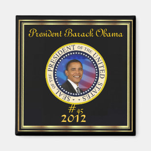 BETRÄFFANDE-UTVALD PRESIDENT OBAMA 2012 MAGNET