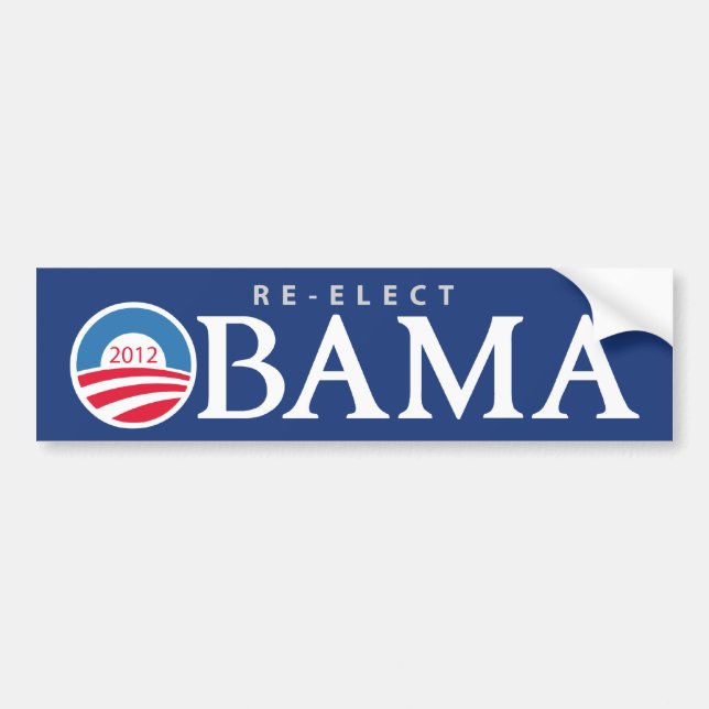 Beträffande-Utvald presidentObama bildekal 2012 (Framsidan)