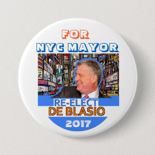 Beträffande-utvald räkning de Blasio Borgmästar Knapp