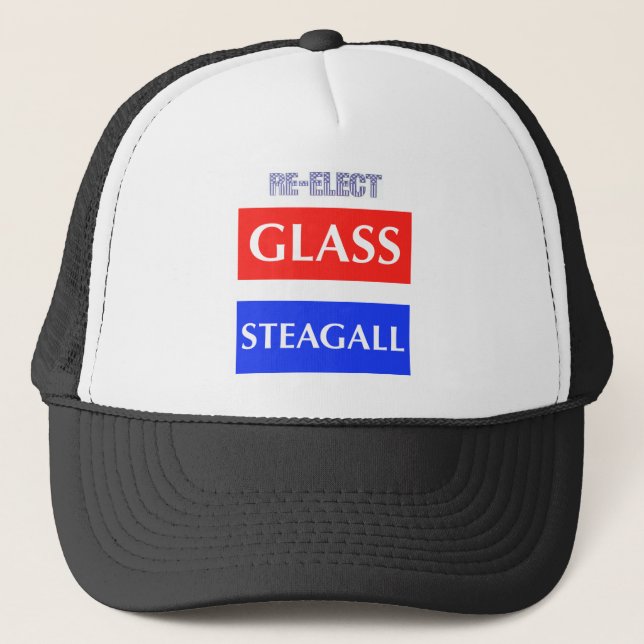 BETRÄFFANDE-utvalda Glass Steagall Truckerkeps (Framsida)