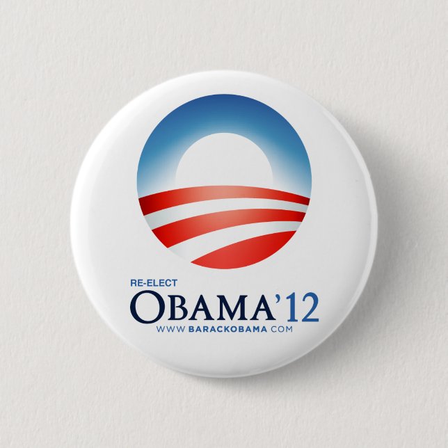 Beträffande-Utvalda Obama 2012 Knapp (Framsida)