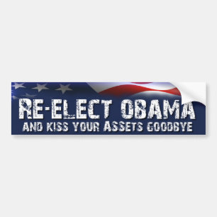 Beträffande-Utvalda Obama - Anti Obama val Bildekal