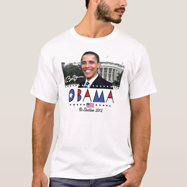 Beträffande-Utvalt presidentObama val 2012 Tee (Framsida)