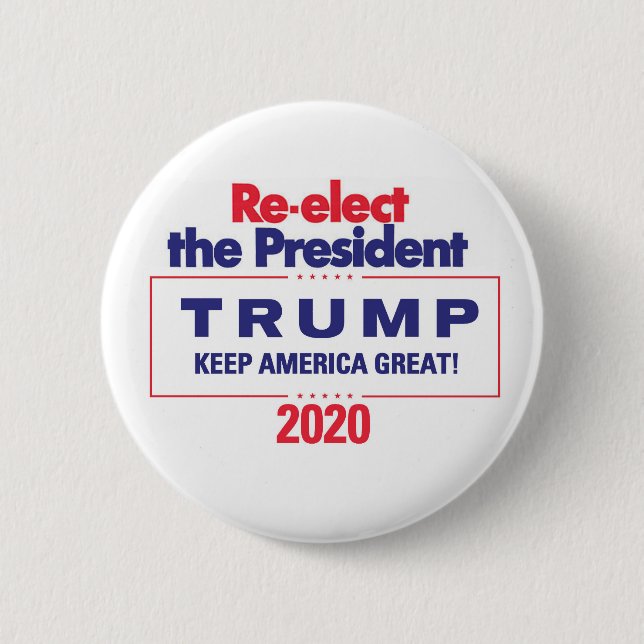Beträffande-utvalt presidentTRUMFEN 2020 Knapp (Framsida)