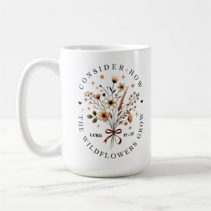 Betrakta hur liljorna växer Kristet Kaffemugg