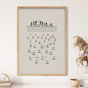Betrakta liljorna, Matteus 6:28, BibleSketches, Poster