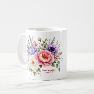 Betrakta vildblommorna Lukas 12:27 Mugg