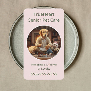 Betrodd Senior Hund Wellness Senior Hund Sitter Visitkort