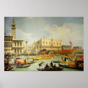 Betrothal från Venetian Doge till Adriatiska havet Poster