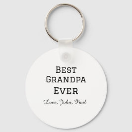 Bets Grandpa, morfar presenter enkel namn Nyckelring