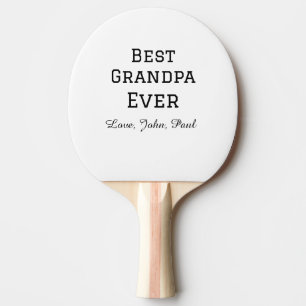 Bets Grandpa, morfar presenter enkel namn Pingisracket