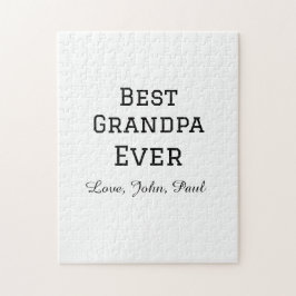 Bets Grandpa, morfar presenter enkel namn Pussel