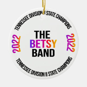 Betsy Band State Championship Ornamship Julgransprydnad Keramik