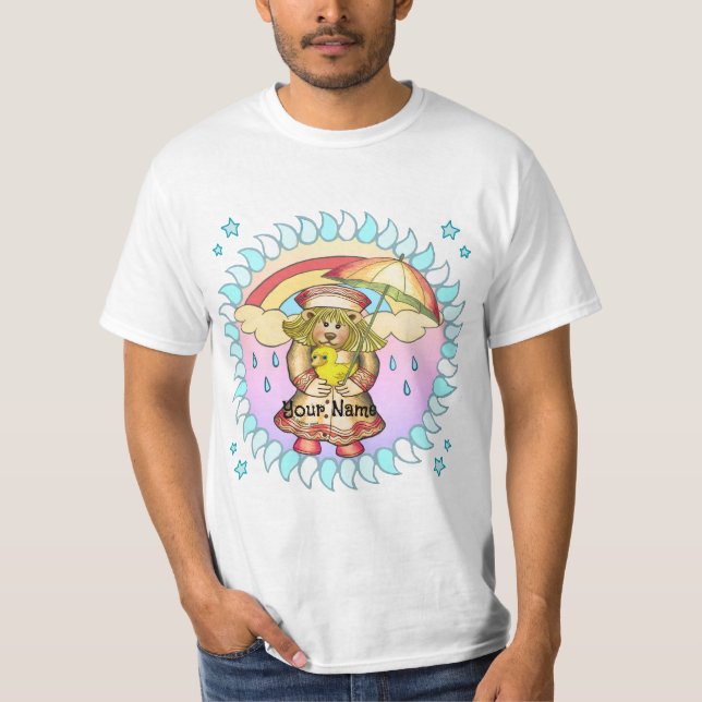 Betsy Bear Regnig Dag T Shirt (Framsida)