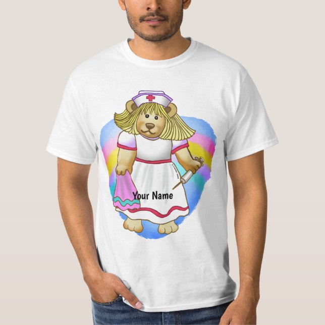 Betsy Bear Sjuksköterska T Shirt (Framsida)