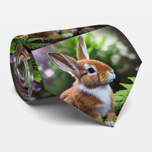 Betsy brun och vit bunny, Neck Tie Slips