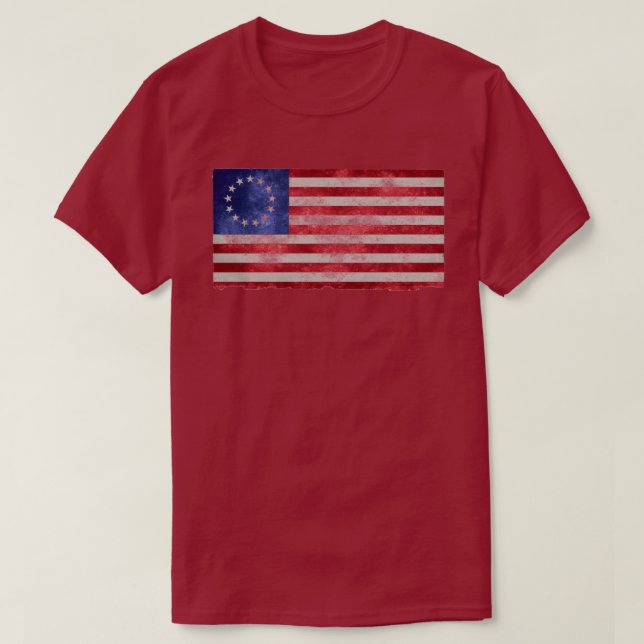 betsy ro t shirt american flagga 1776 (Design framsida)