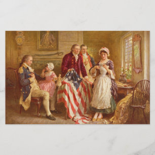 Betsy Ross, 1777 (Amerikansk historia) (USA Patrio Brevpapper