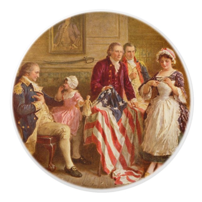 Betsy Ross, 1777 (Amerikansk historia) (USA Patrio Knopp (Framsidan)