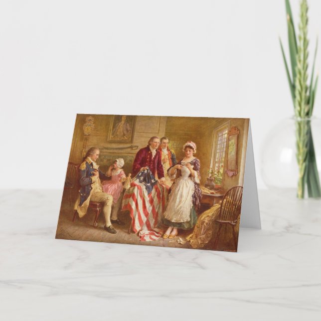 Betsy Ross, 1777 (Amerikansk historia) (USA Patrio Kort (Framsida)