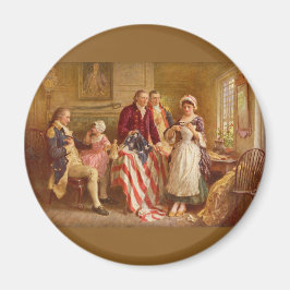 Betsy Ross, 1777 (Amerikansk historia) (USA Patrio Magnet