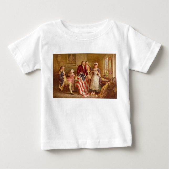Betsy Ross, 1777 (Amerikansk historia) (USA Patrio T Shirt (Framsida)